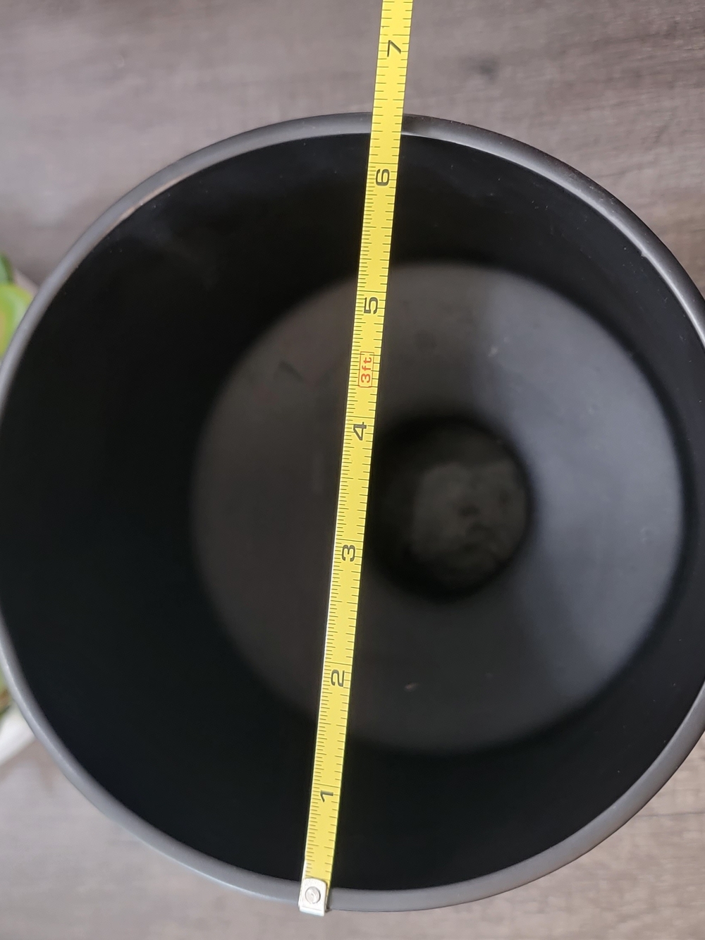 Modern Matte Black Pedestal Planter - Picture 2 of 3